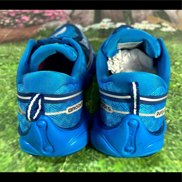 Brooks Pure Flow Size 5 M Women's Blue Running Shoes Lace Up 1300111D476 - Picture 4 of 12